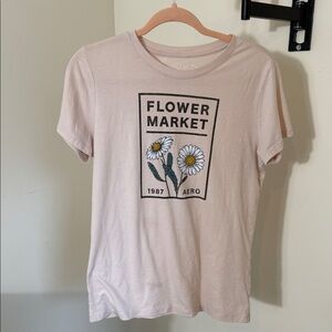 Aeropostale Classic Crew Tee in Soft Beige